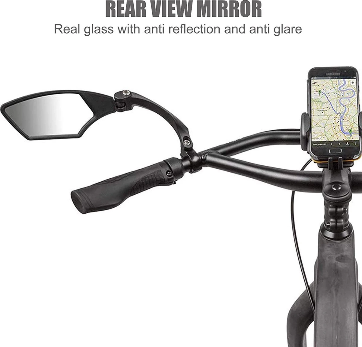 Igoods Fietsspiegel Ebike Rechts - Fietsspiegel Op Stuur - Verstelbaar - Afbeelding 4