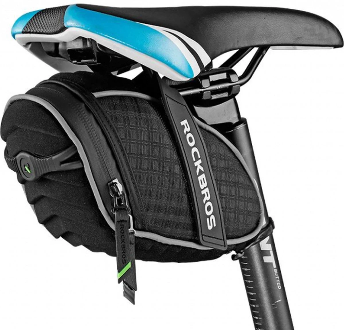 Rockbros Waterdichte Zadeltas - Frametas - 1,5 Liter - Universeel - Zwart - Afbeelding 9