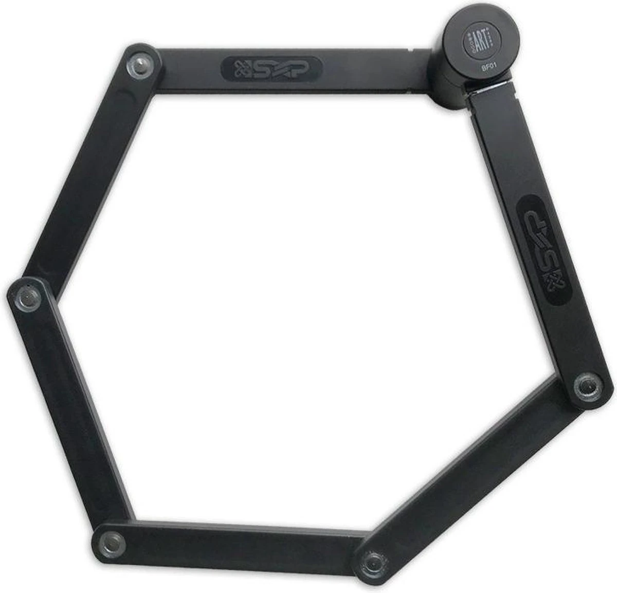 Sxp Vouwslot Art-2 Staal 100 Cm Zwart 11-delig - Afbeelding 6