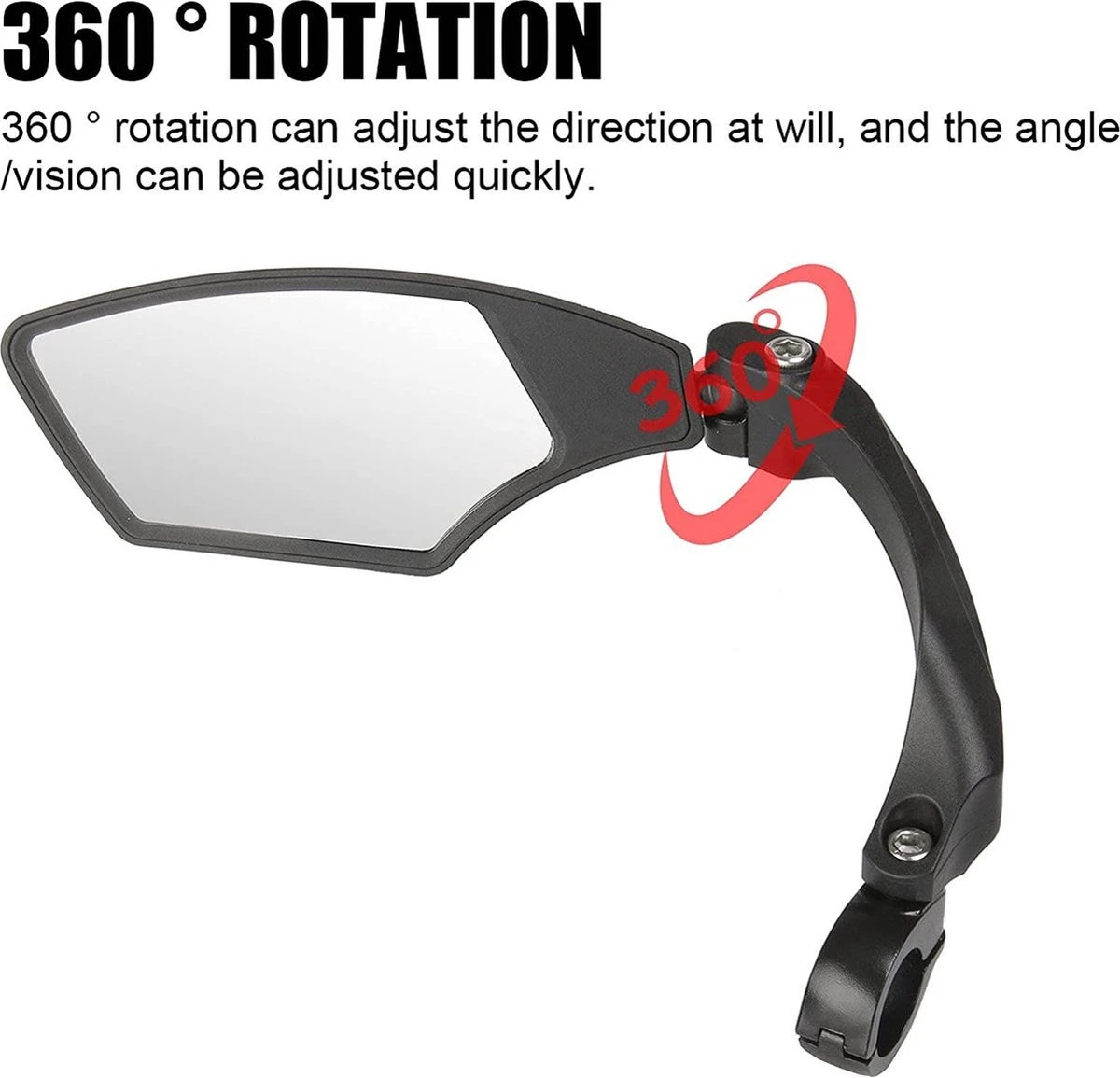 Igoods Fietsspiegel Ebike Rechts - Fietsspiegel Op Stuur - Verstelbaar - Afbeelding 6