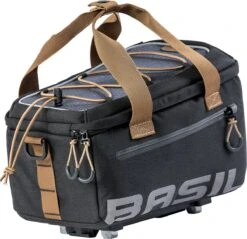 Basil Miles Trunkbag MIK - Bagagedragertas - Zwart/Grijs - 7 Liter