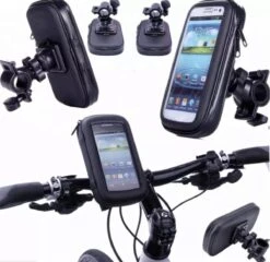 HiCHiCO Weather Resistant Bike Mount Size L 4.7” Van .7” Tot 6.7”, Fiets Motorfiets Telefoon Houder Waterdicht Fiets Phone Case Bag Voor All Smart Phone STAND