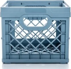 Tontarelli Vouwkrat - 1 Stuk - Vierkant - Gerecycleerd Blauw - 25 Liter