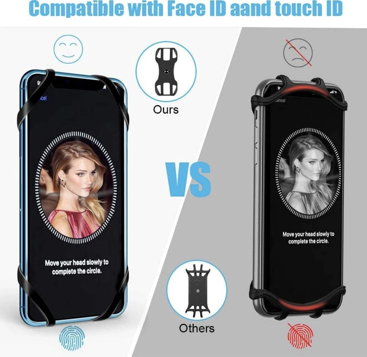 Merkloos Afneembare Mobiele Telefoon Houder Voor Op Je Fiets | Geschikt Voor Elk Toestel |Afneembaar | Houder Telefoon | Extra Stevig | Smartphone Houder | Stuur Houder | 360 Graden Draaibaar | Motor | Racefiets | Zwart - Afbeelding 7