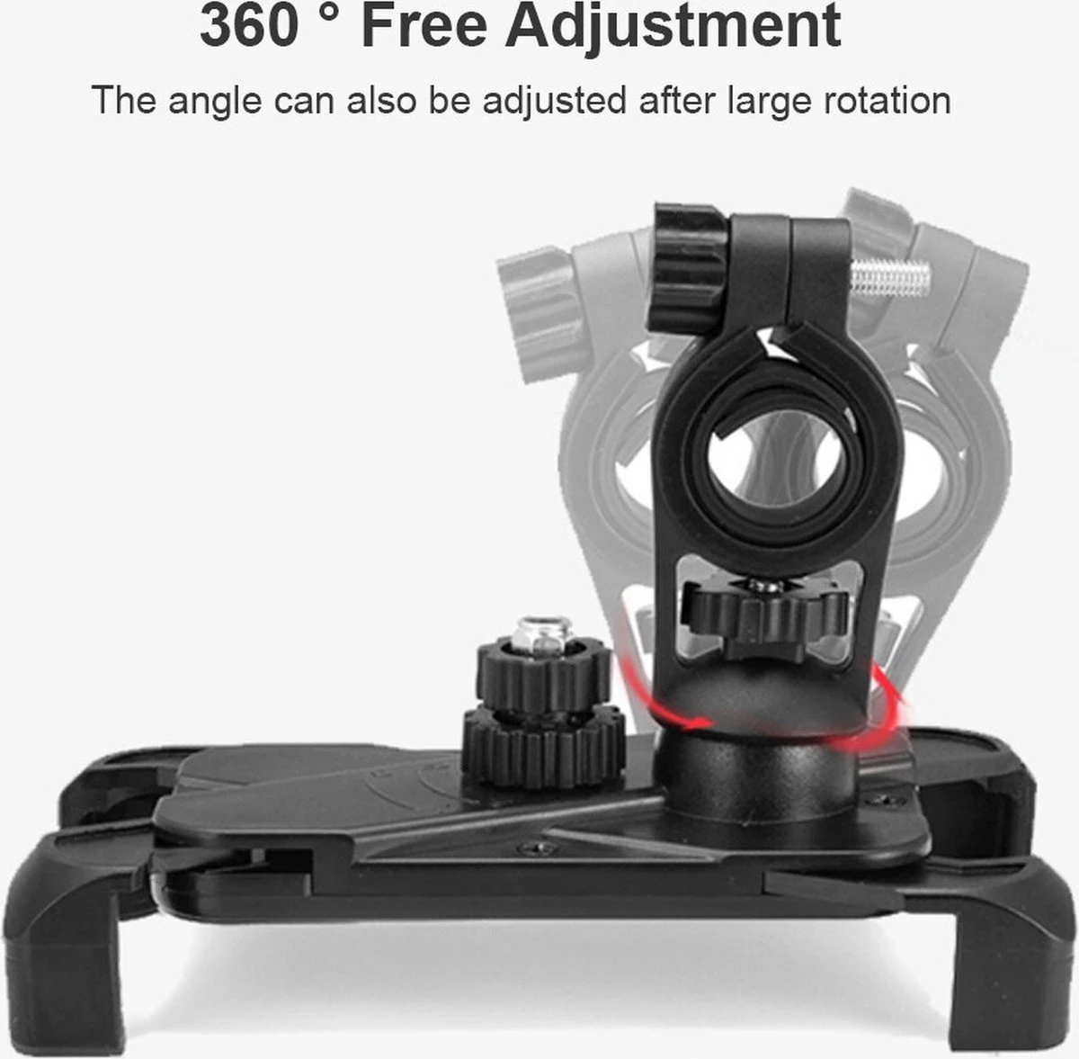 Universele Telefoonhouder Fiets Met 360 Graden Rotatie - Anti Shock & Vibratie Ontwerp - Ook Voor Scooter En Motor – GSM Mobiel Houder - Fietshouder - Afbeelding 14