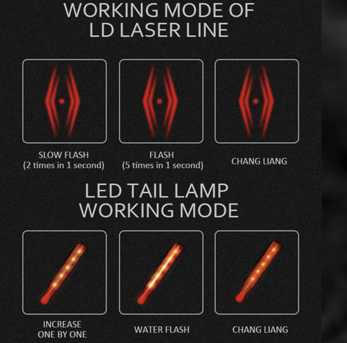 Merkloos Fietsverlichting USB Oplaadbaar Fiets Achterlicht LED Laser - Afbeelding 5