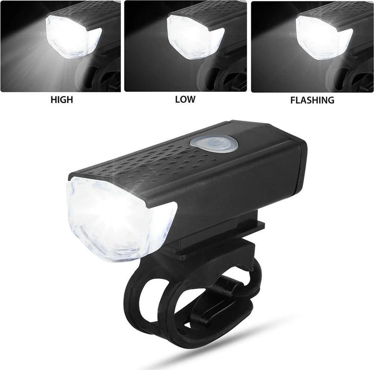 Merkloos Fietsverlichting Usb Oplaadbaar - LED - Lampen Set - Voor & Achter - Mountainbike - Racefiets - Fiets - Afbeelding 5