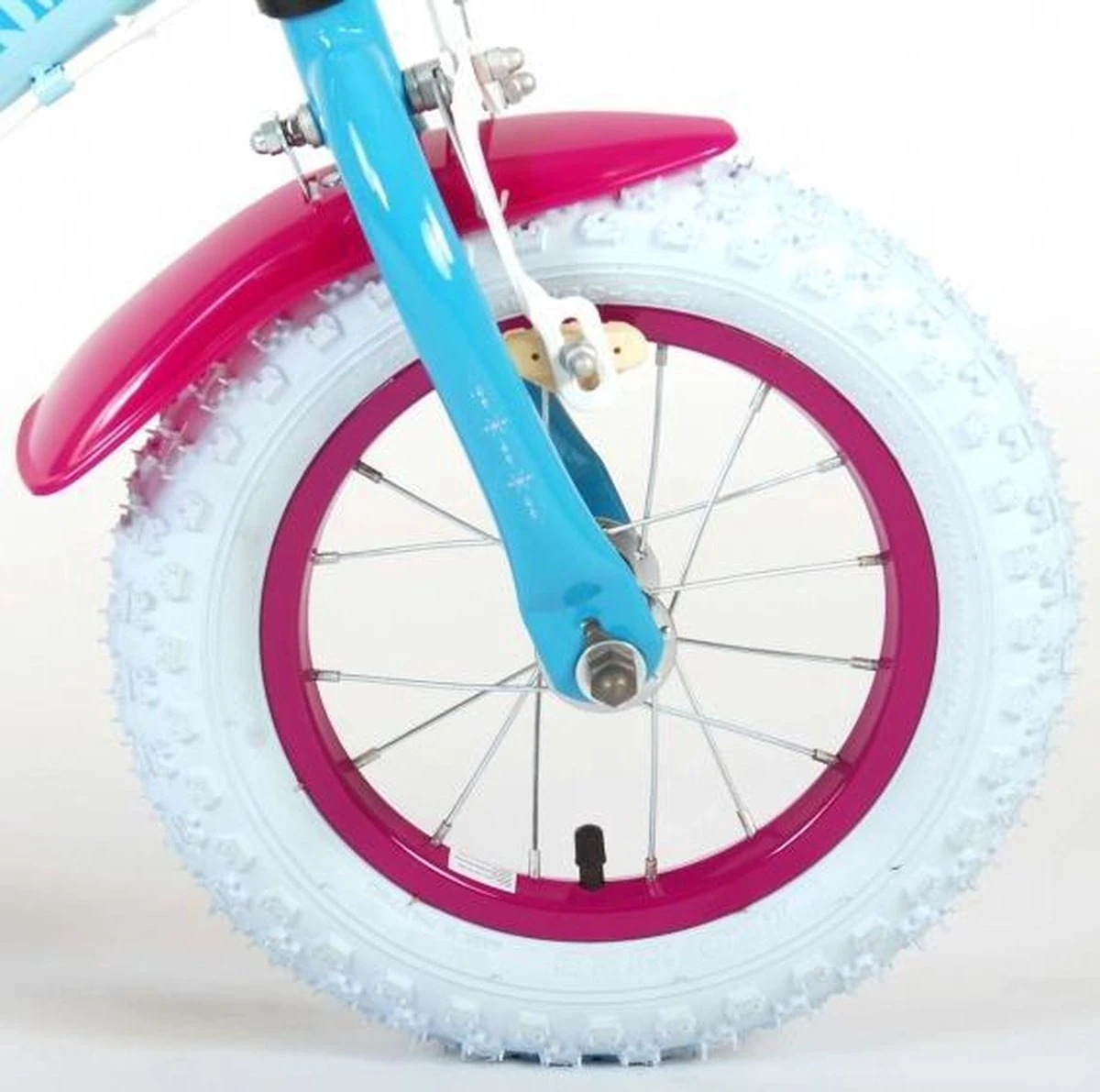 Volare Disney Frozen 2 Kinderfiets - Meisjes - 12 Inch - Blauw/Paars - Twee Handremmen - Afbeelding 17
