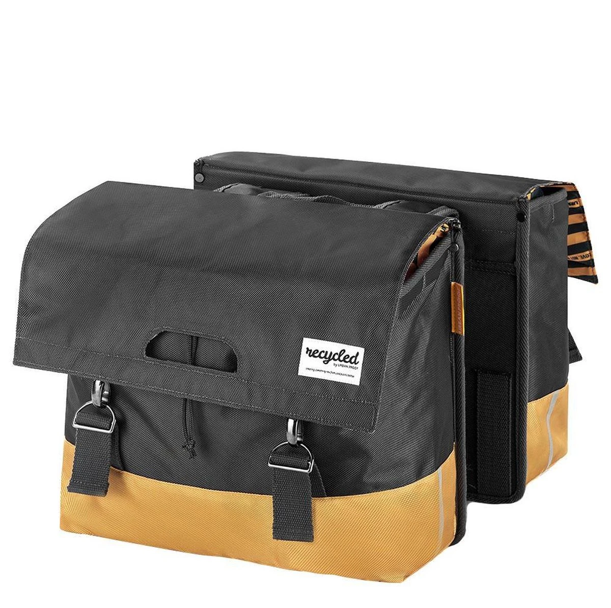 Urban Proof Fietstas Dubbel 40L Recycled Grijs Geel - UP400580 - Afbeelding 15