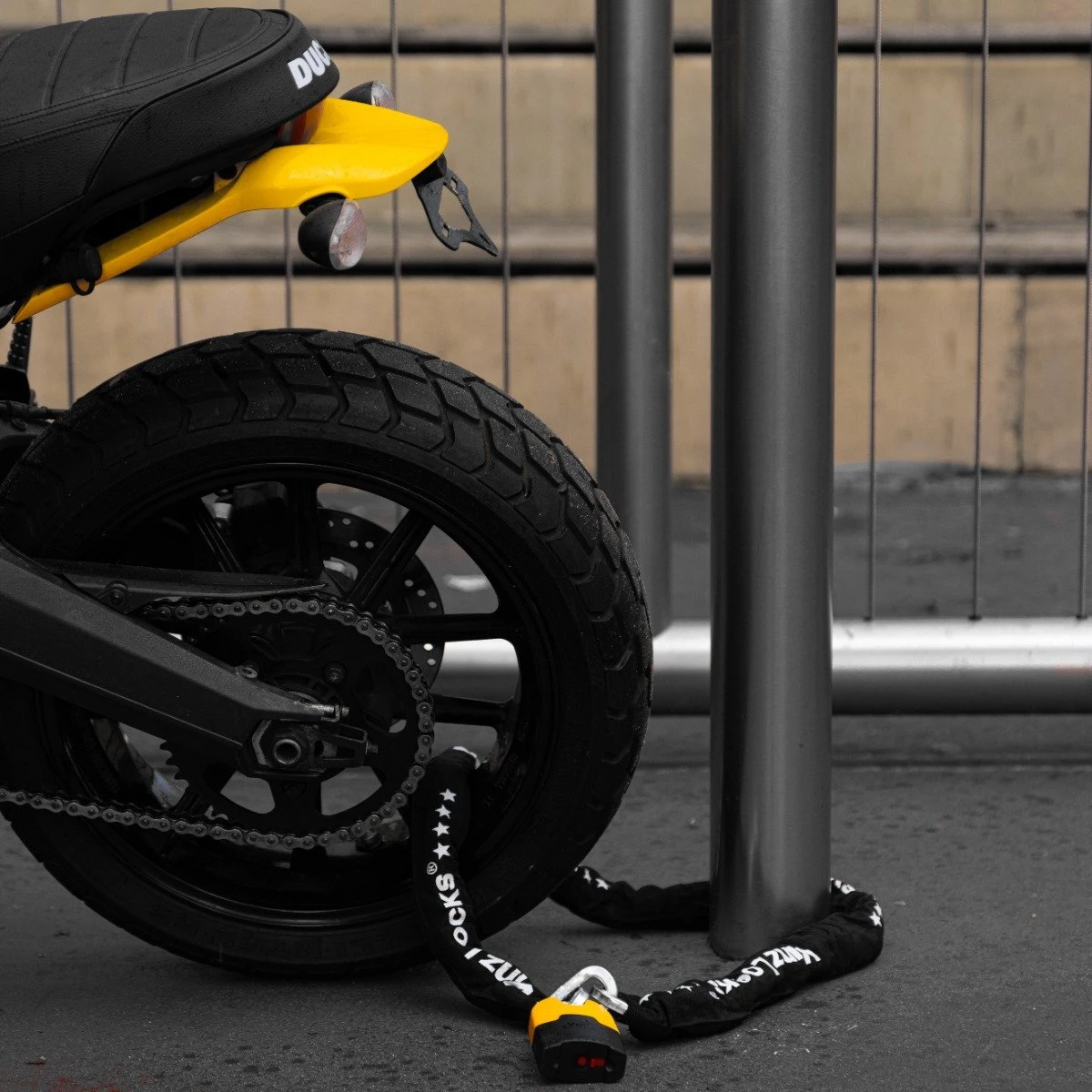 VINZ Makalu Motorslot / Kettingslot / Scooterslot ART 4 Gecertificeerd - 180 Cm Ketting - Dikte Schakels: 10,5mm - Afbeelding 5