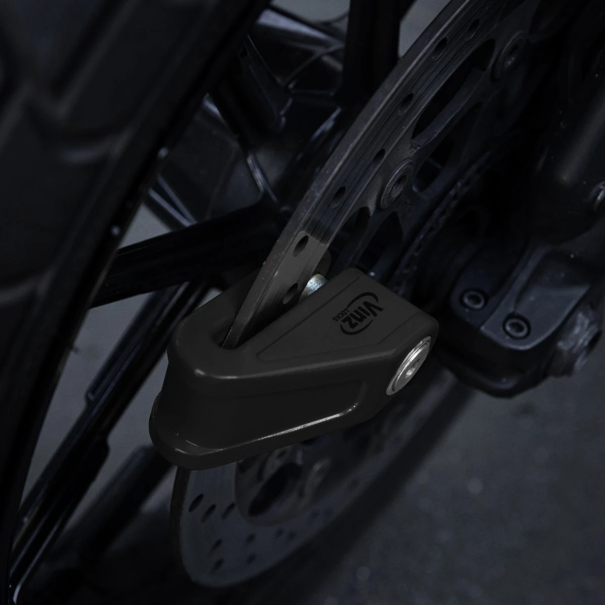 VINZ Baretti Schijfremslot ART4 - Zwart - Afbeelding 7