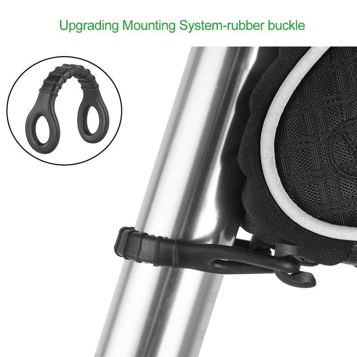 Rockbros Waterdichte Zadeltas - Frametas - 1,5 Liter - Universeel - Zwart - Afbeelding 2