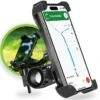Naido® Telefoonhouder Voor Fiets En Motor - 360º Roteerbaar - GSM Houder Fiets - Fietshouder - Fiets Accessoires - Zwart