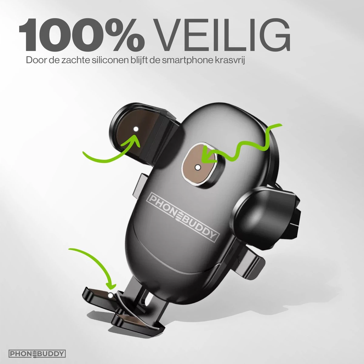 Phonebuddy - Telefoonhouder - Universeel - Autohouder Voor Voorruit En Dashboard - GSM Houder - Telefoonhouders Auto - Auto Accessoires - Afbeelding 3