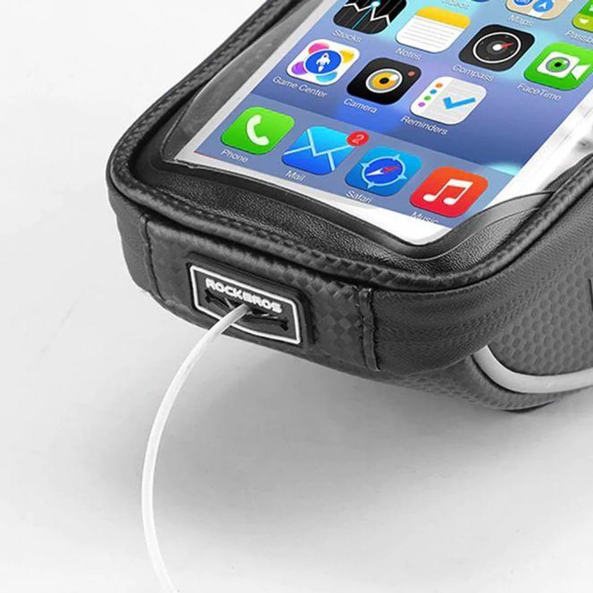 Telefoonhouder Fiets - Smartphonehouder Fiets - GSM Houder Fiets - Opbergvakje Voor Fiets - Spatwaterdicht - Eenvoudig Te Bevestigen - Geschikt Voor Elke Telefoon - Afbeelding 3