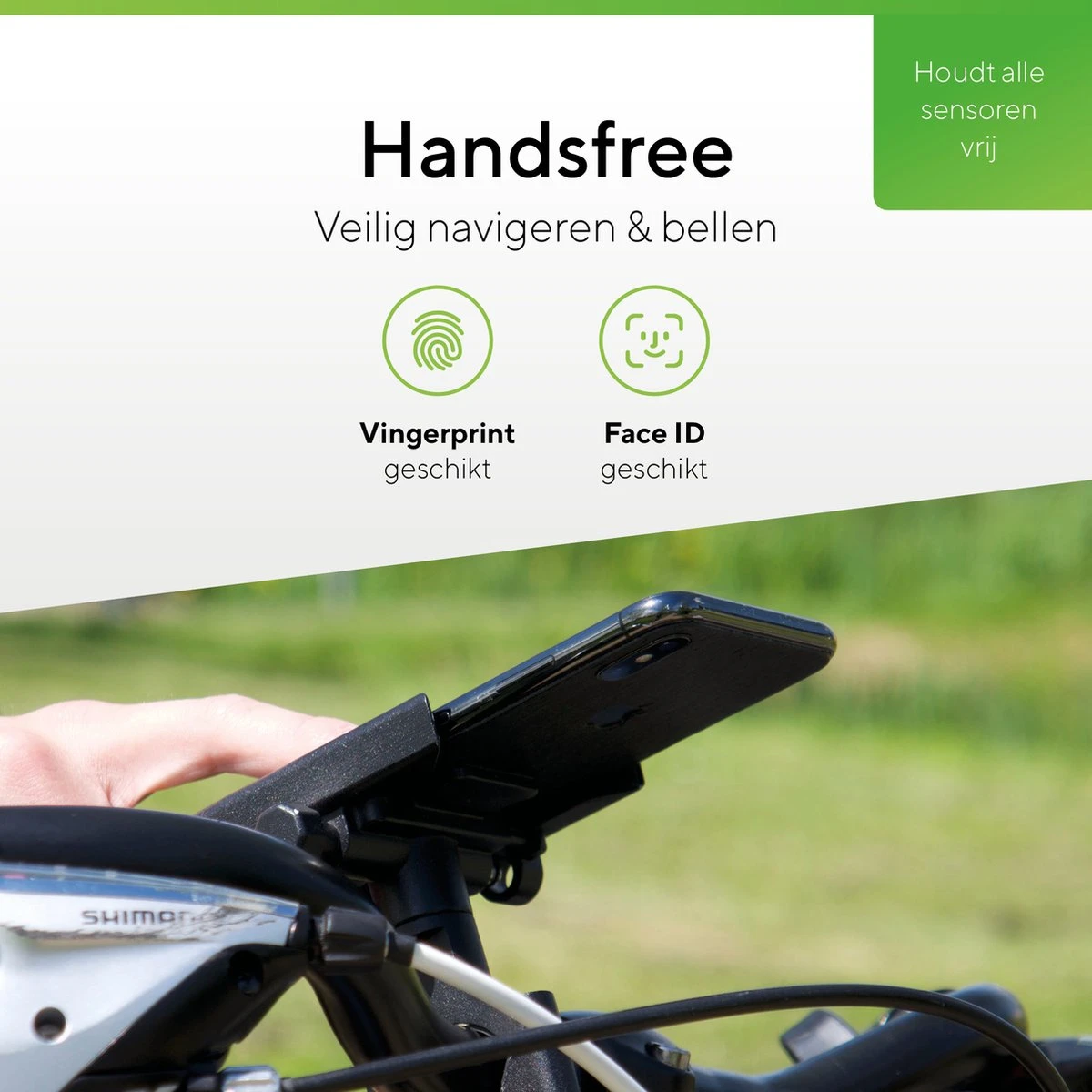 Naido Premium Telefoonhouder Fiets - GSM Houder Fiets - Fietshouder - Ook Voor Motor - Fiets Accessoires - Aluminium - Zwart - Afbeelding 5