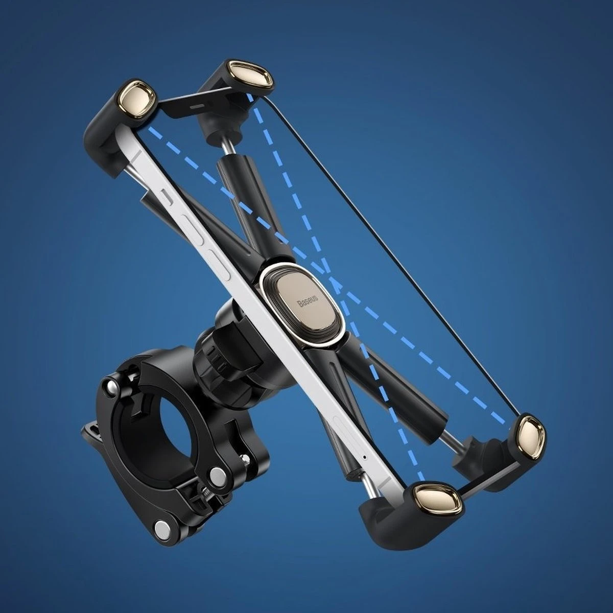 Baseus 360° Fiets Telefoonhouder Voor Smartphones 4.7 Tot 6.7 Inch - Afbeelding 4