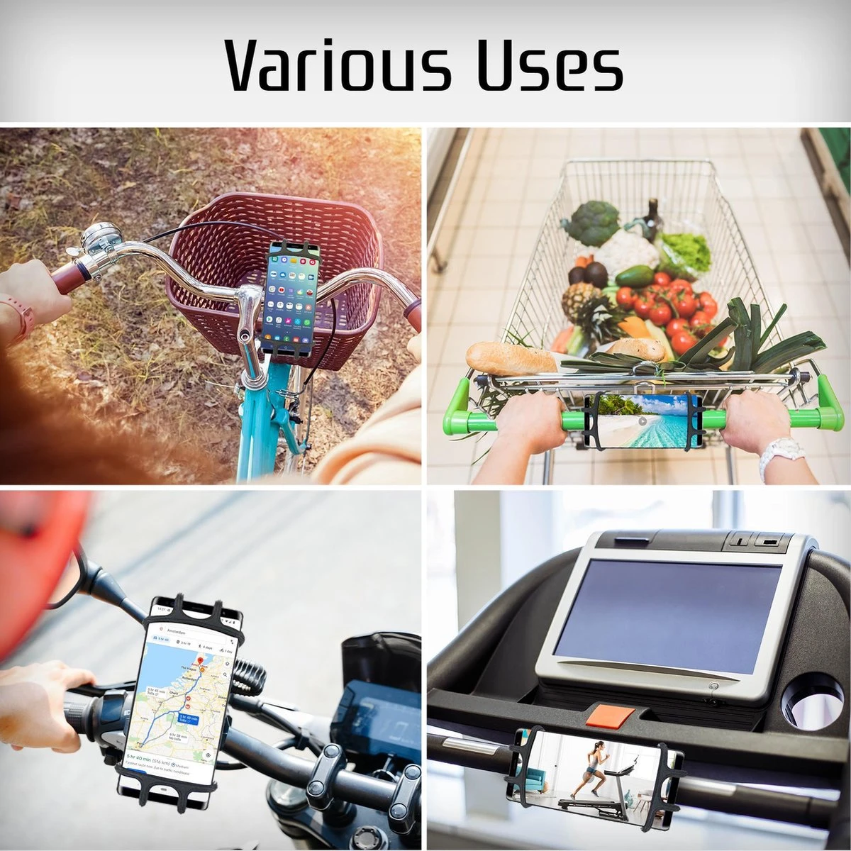 OWLYVISION Mobiel Telefoonhouder Voor Op De Fiets - Universele Antislip GSM Fietshouder - Afbeelding 7