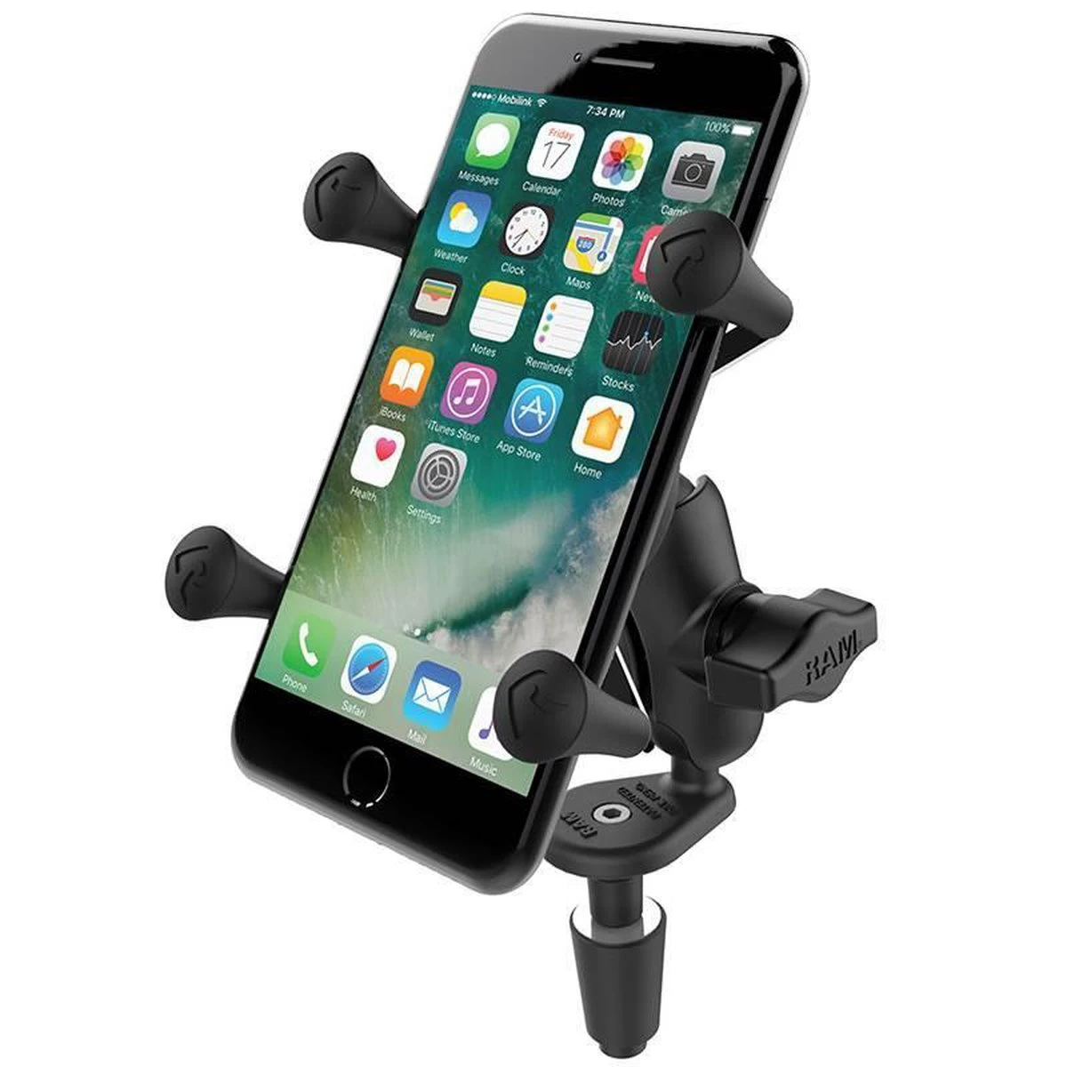 RAM Mount RAM-B-176-A-UN7U Houder Mobiele Telefoon/Smartphone Zwart Actieve Houder