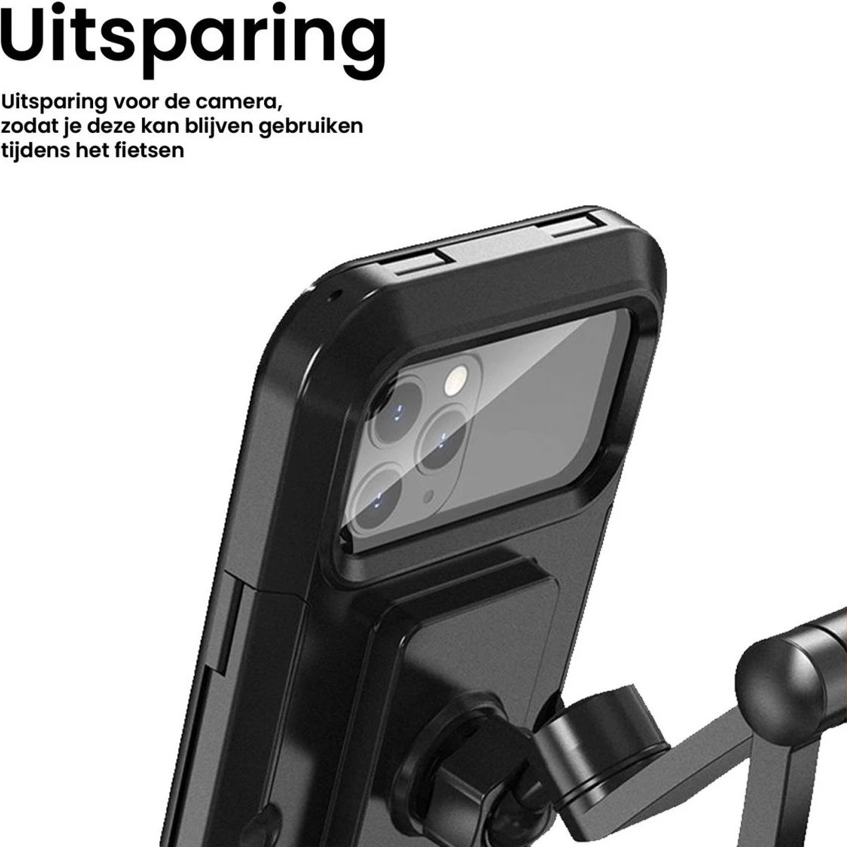 ROCK Waterbestendige Fiets Telefoonhouder Smartphones 4.5 Tot 6.7 Inch 3D Waterdicht Bescherming - Afbeelding 15