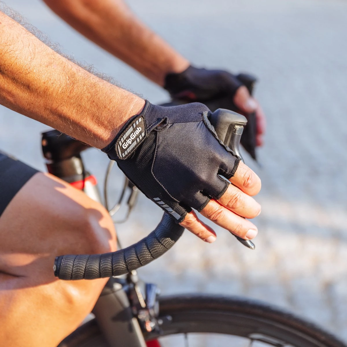 GripGrab - ProGel Padded Korte Vinger Zomer Fietshandschoenen - Zwart - Unisex - Maat L - Afbeelding 6