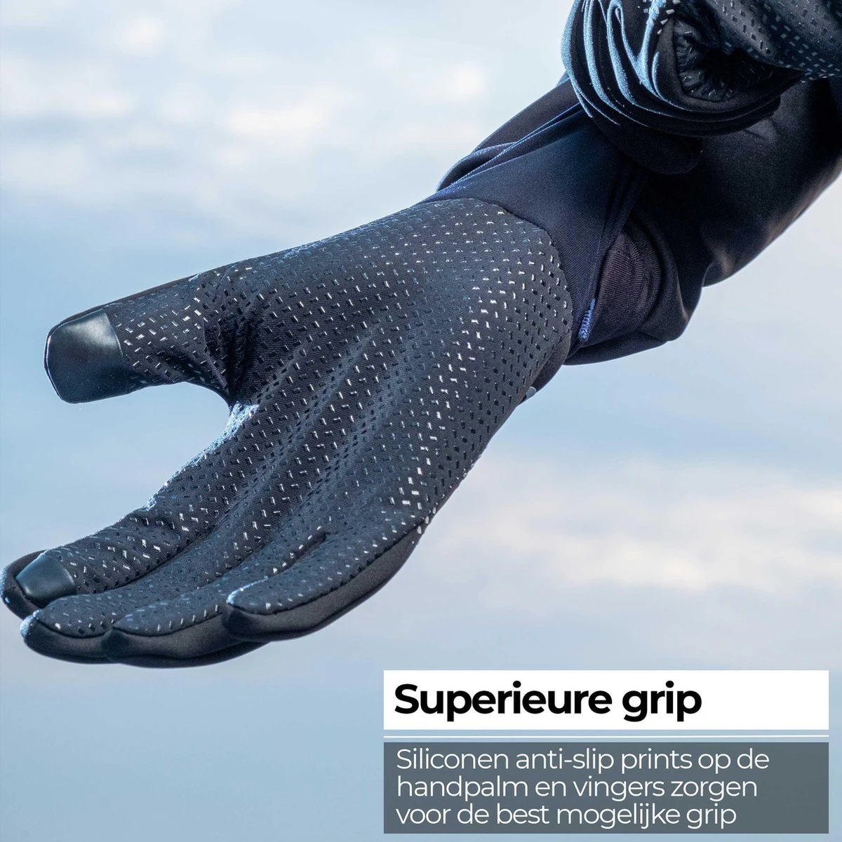 BBB Cycling RaceShield WB 2.0 Fietshandschoenen Winter - Fiets Handschoenen Touchscreen - Winddicht - Zwart - Maat XL - Afbeelding 4