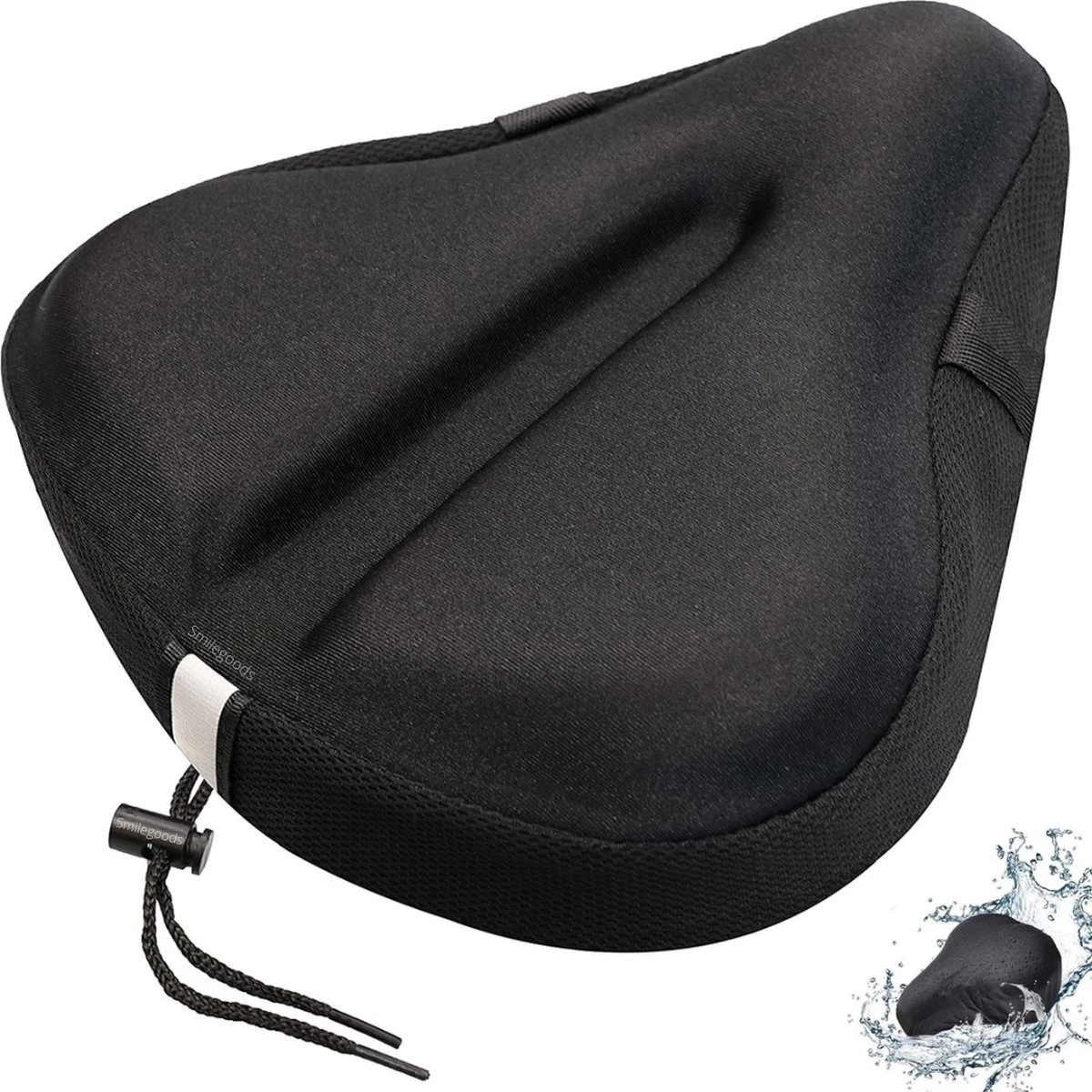 Smilegoods® Gel Zadelhoes Fiets 3D - Zadeldek - Zadelhoes Waterdicht - Zadeldek Fiets - Universeel Brede Zadels - Veiligheidsreflector Voor In Het Donker