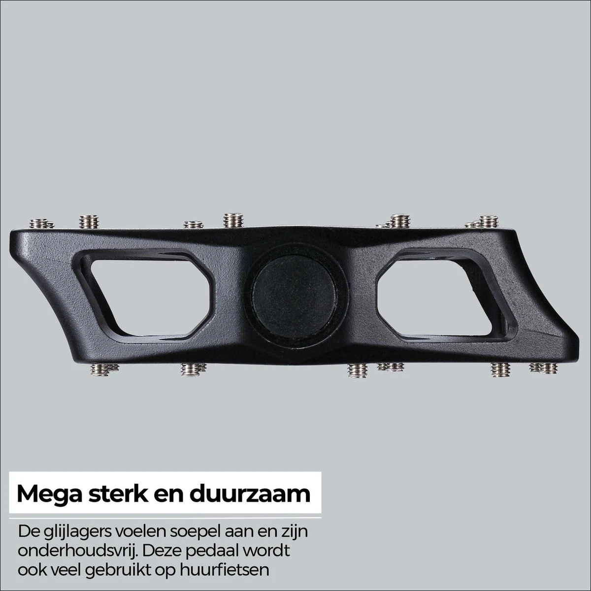 BBB Cycling MountainHigh Set Fietspedalen MTB - Platformpedalen - Antislip Mountainbike Pedalen - Mat Zwart - BPD-32 - Afbeelding 5