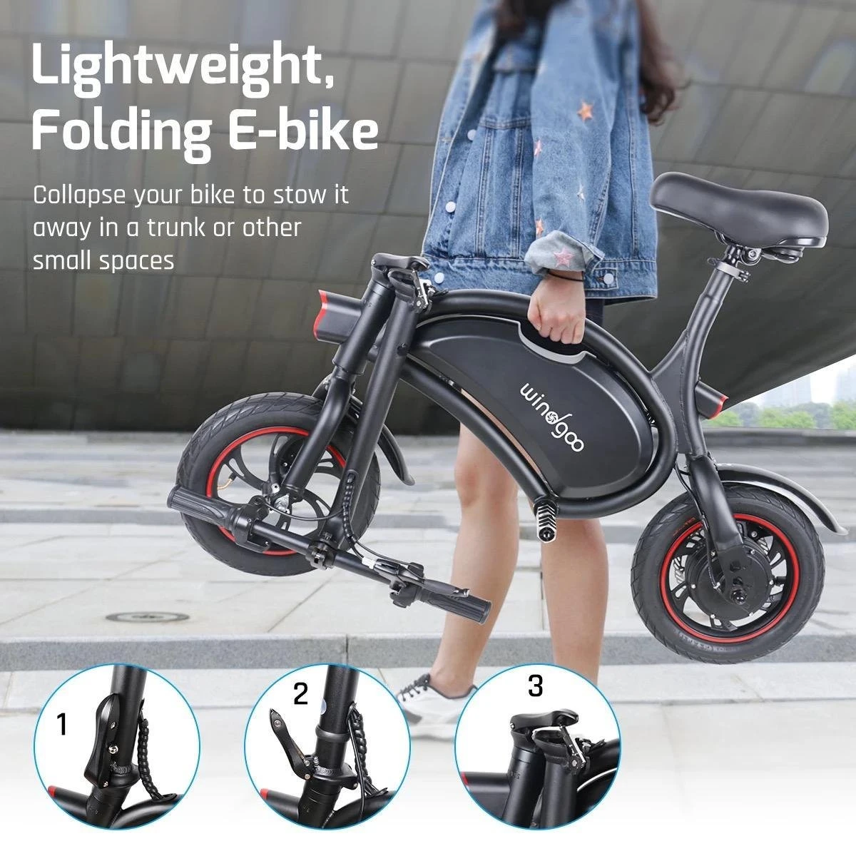 Windgoo B3 | Elektrische Mini-scooter | Opvouwbaar - Afbeelding 7
