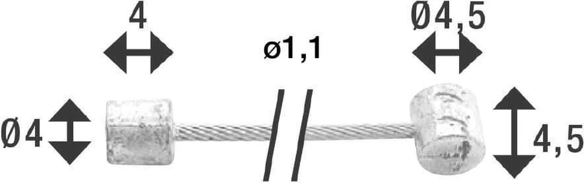 Elvedes Derailleurkabel 2,25 Meter Shimano/suntour 6400 - Afbeelding 10