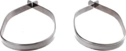 Simson Broekklemmen Kunststof Reflectie Zilver 2 Stuks
