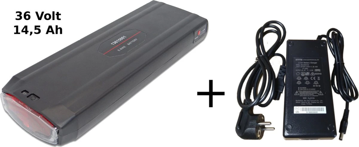 Merkloos Fietsaccu Voor Stella Fietsen Type 2 - 14,5 Ah - 522 Wh Incl Oplader