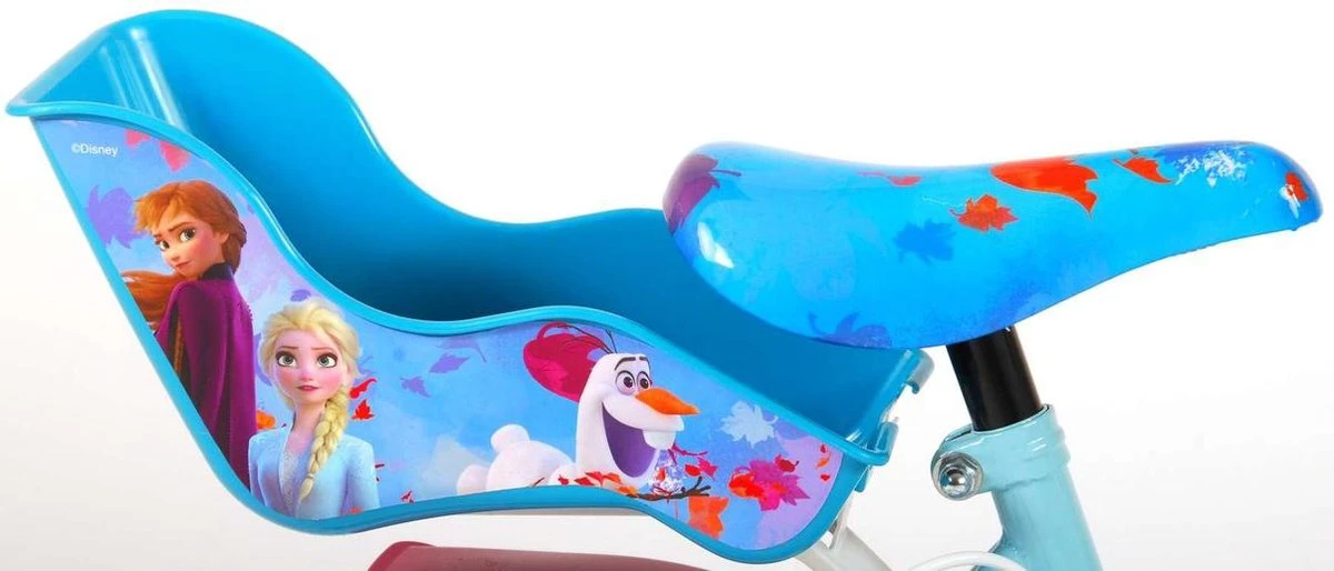 Volare Disney Frozen 2 Kinderfiets - Meisjes - 12 Inch - Blauw/Paars - Twee Handremmen - Afbeelding 12