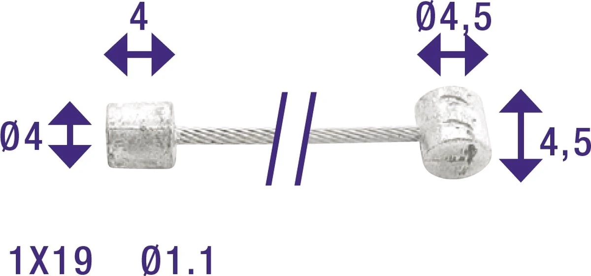 Elvedes Derailleurkabel 2,25 Meter Shimano/suntour 6400 - Afbeelding 7