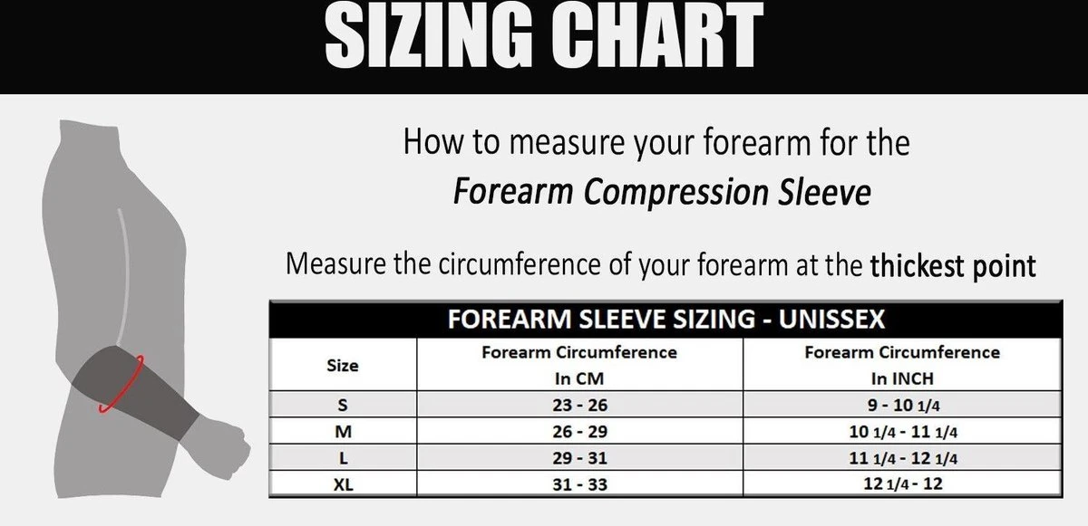 Artefit Compressie Onderarm Sleeves – Unisex - Zonbescherming - S - Black - Afbeelding 8