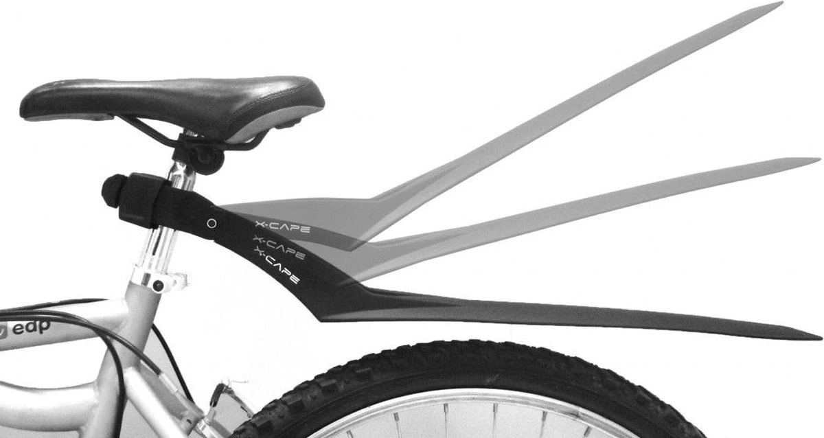 Polisport Xcape Achterspatbord - 26/27.5/29 Inch - Zwart - Afbeelding 5