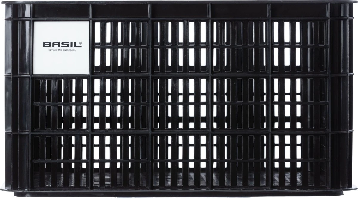 Basil Fietskrat L - Groot - 40 Liter - Zwart