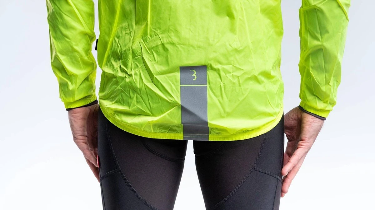 BBB Cycling BaseShield Regenjas Fiets - Wielren Fietsjack - Regenjack - Wind- En Waterdicht - Neon Geel - Maat XL - Afbeelding 4