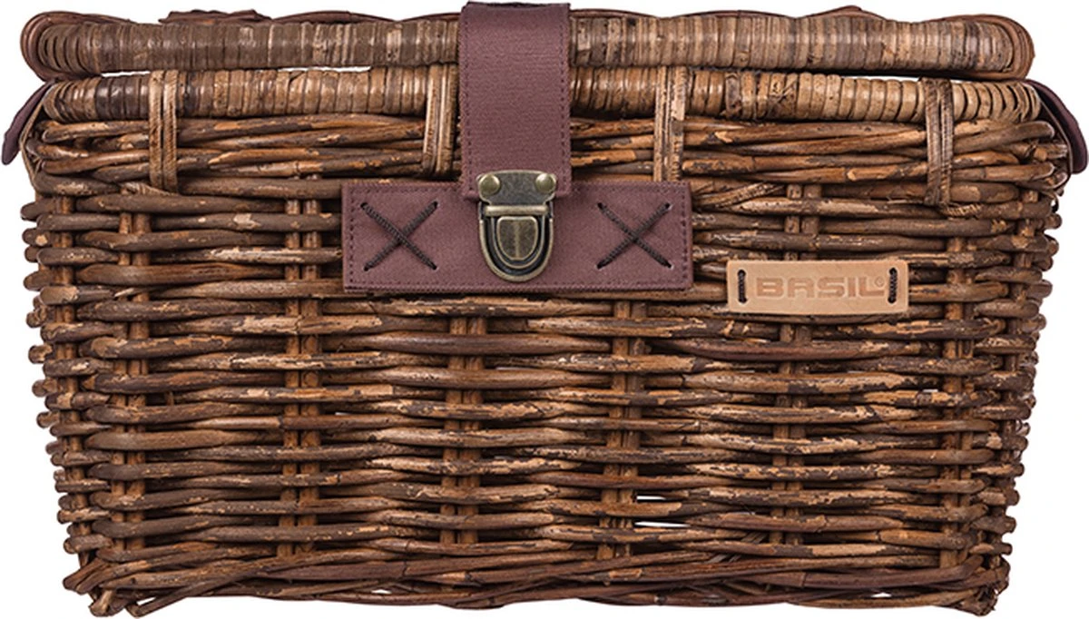 Basil Denton Fietsmand M - Voor - Rotan - Bruin - Medium - Afbeelding 8