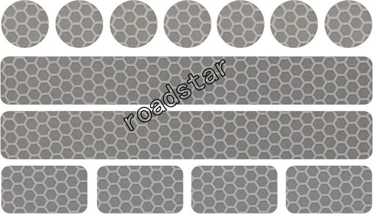 Reflecterende Veiligheids Stickers - Wit/zilver - Reflectie Tape Voor In Het Verkeer - Maak Wandelwagens, Koffers, Buggy's, Skelters, Helms, Fietsen Etc Goed Zichtbaar In Het Donker.