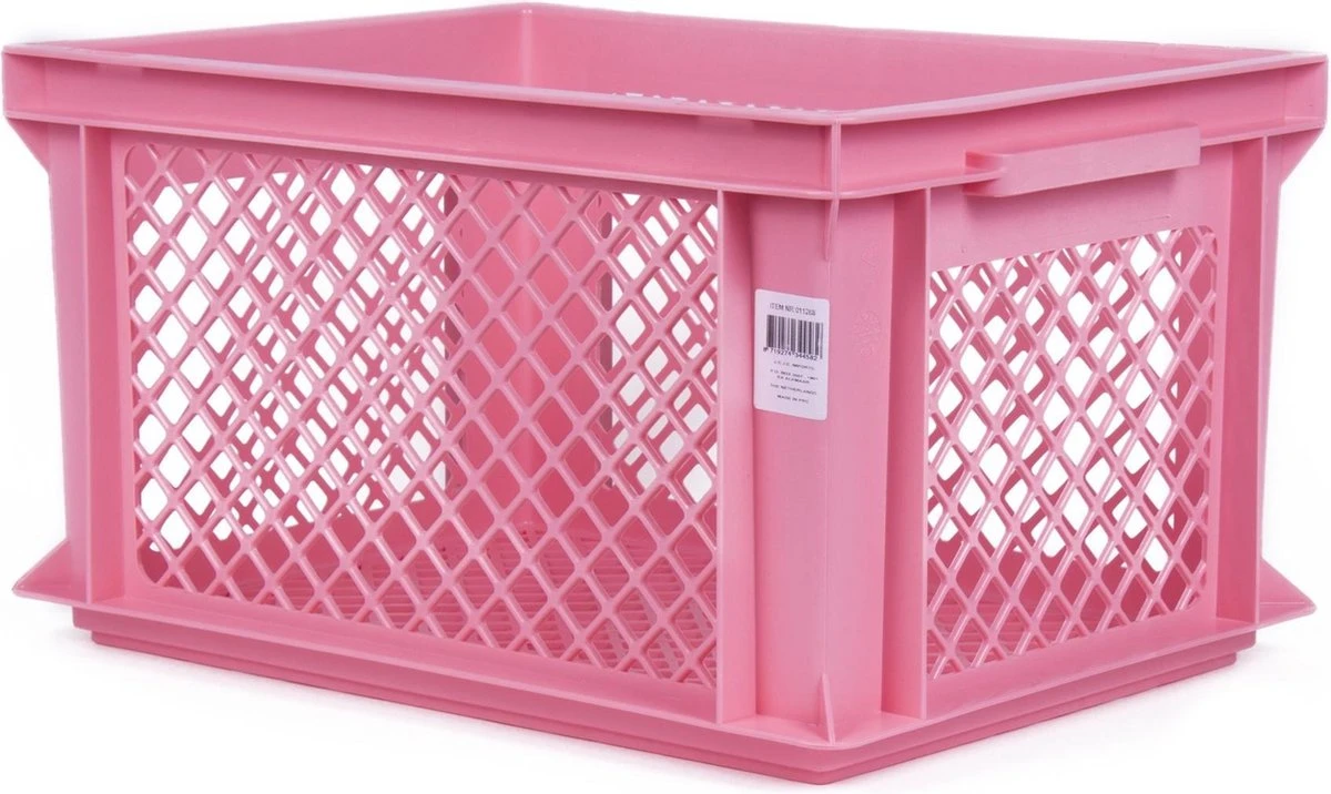 Benson Lastpak Fietskrat Kunststof Roze - L40 X B30 X H22 Cm
