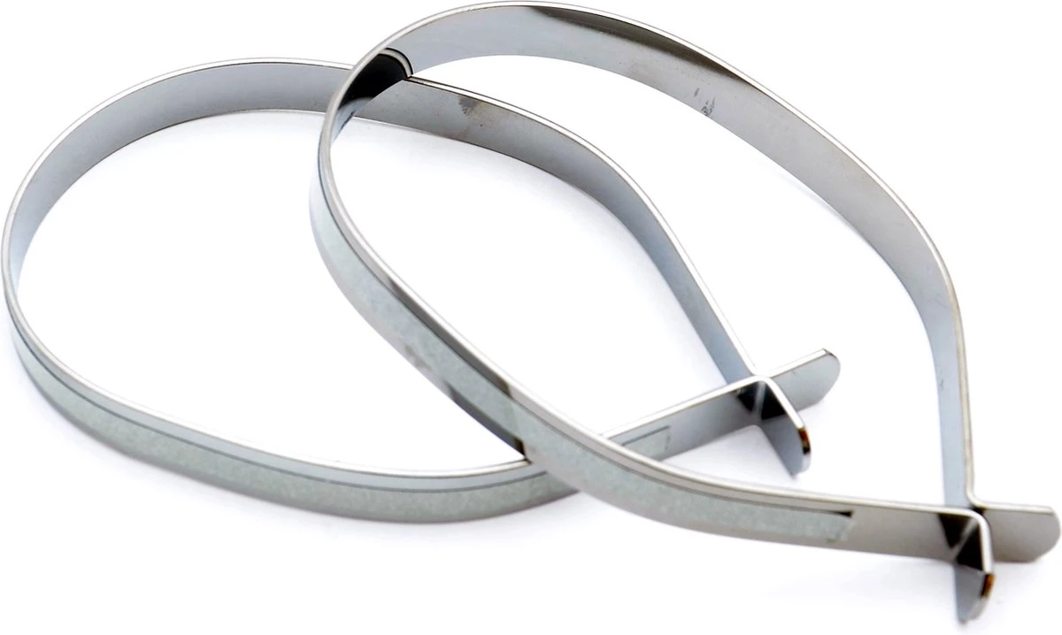 Simson Broekklemmen Kunststof Reflectie Zilver 2 Stuks - Afbeelding 5