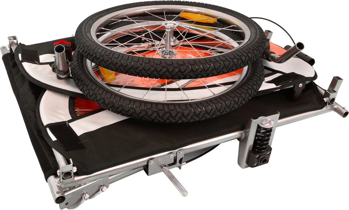 Fietskar Voor Kinderen - Met Buggyfunctie - En Schokbrekers - Rood - Afbeelding 8