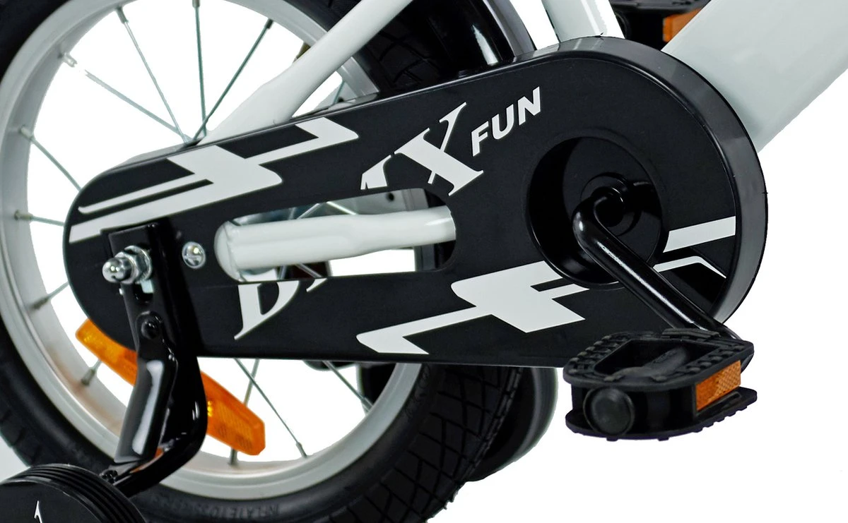 2Cycle BMX-Fun Kinderfiets - 14 Inch - Wit - Jongensfiets - Afbeelding 4