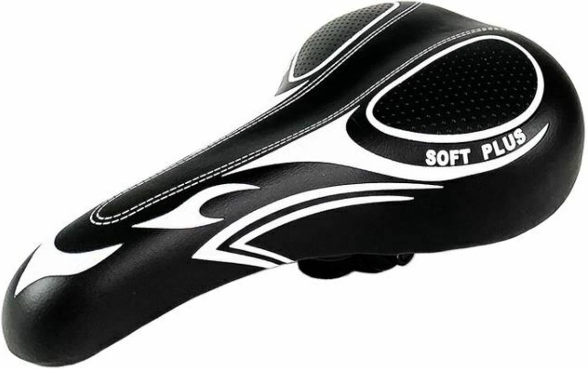 Merkloos Racefiets Zadel ATB/MTB - Fietszadel - Unisex Dames / Heren - Extra Comfortabel - Ventilered Met Stuituitsparing - Fiets Zadel - Fietszadel - Comfort Fietszadel - Met Gel Voor Extra Comfort -MTB Mountainbike Sport Gel Zadel - Sportfiets Fietszadel - Afbeelding 4