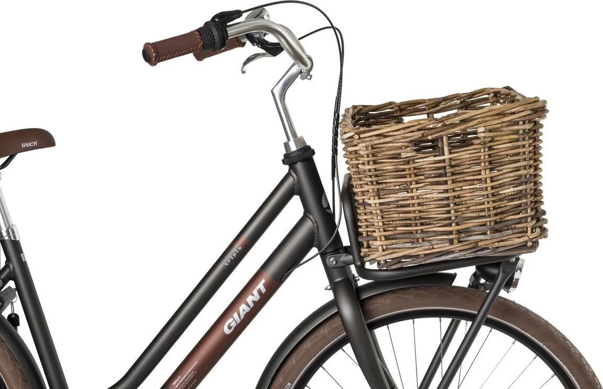 Fastrider Zeno Rotan Fietsmand - Bruin - 26L - Handgemaakt - Afbeelding 2