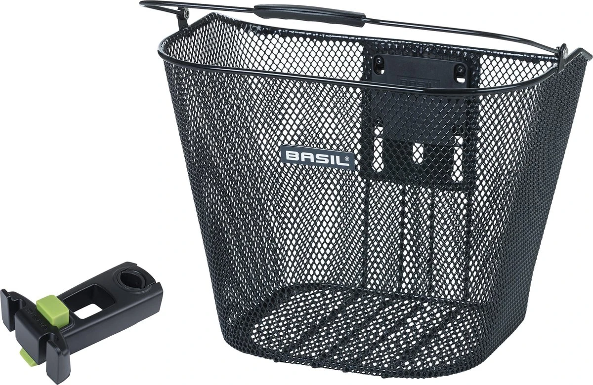 Basil Bremen KF Fietsmand - Voor - Inclusief Bevestigingssysteem - Zwart