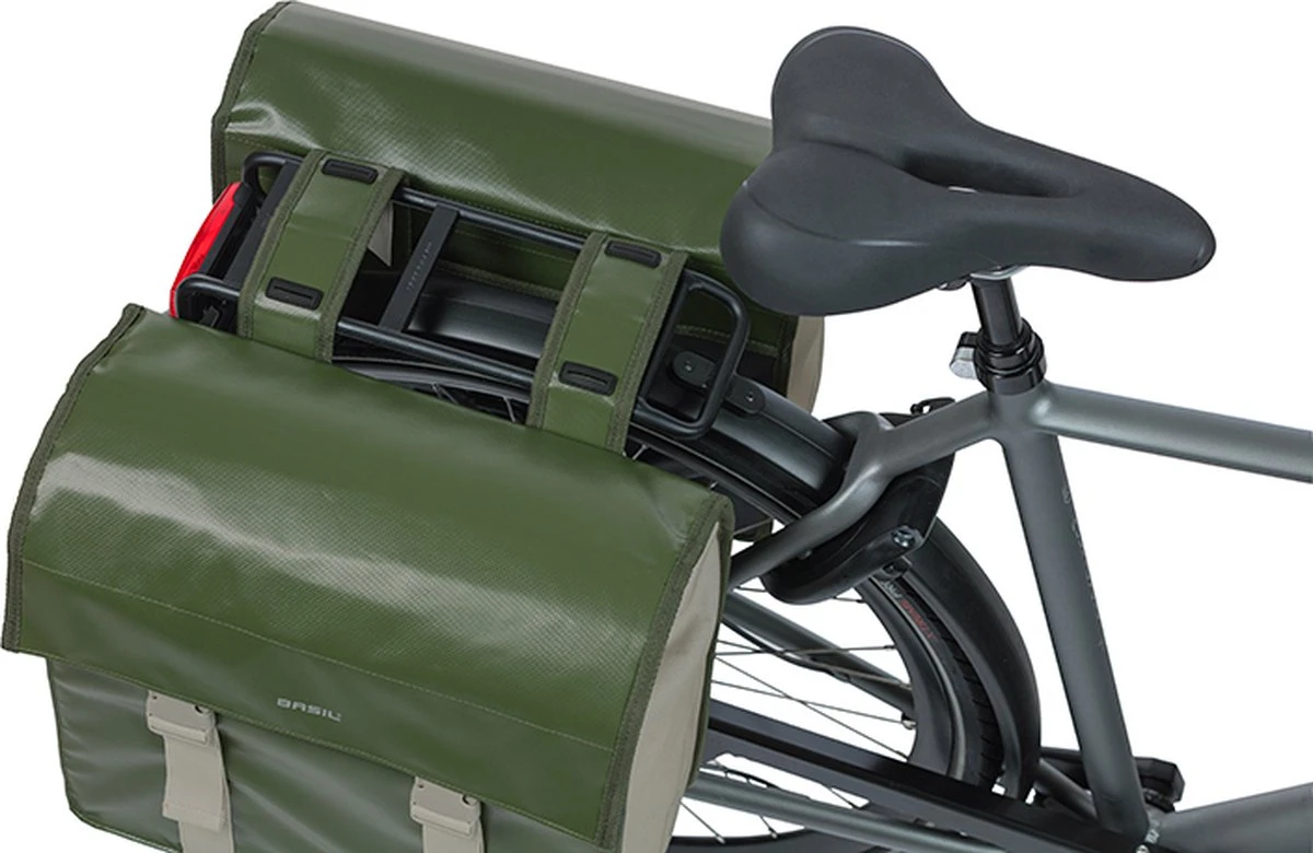 Basil Urban Load Dubbele Fietstas - 48-53 Liter - Mosgroen - Afbeelding 9