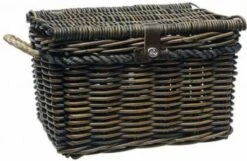 New Looxs Melbourne Large Fietsmand Voordrager - 45 Liter - Rotan - Bruin
