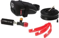 Trivio - Ready To Ride Zadeltas Racefiets + Binnenband + CO2 Adapter Met Patroon + Bandenlichter Set